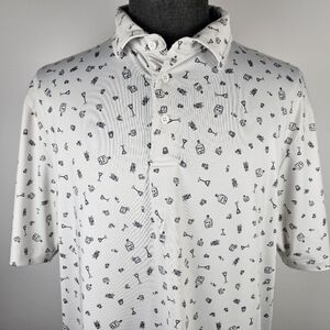 Etonic Men's Patterned Golf Polo Casual Sport Size L